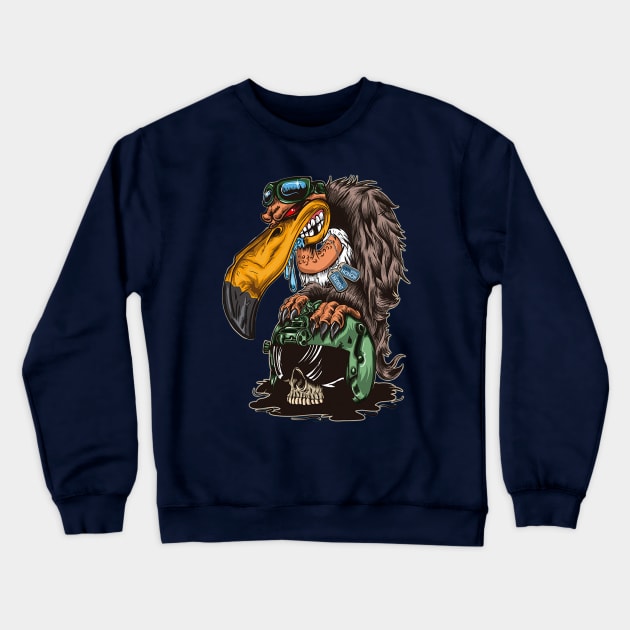 Militant bird Crewneck Sweatshirt by Unknownvirtuoso
